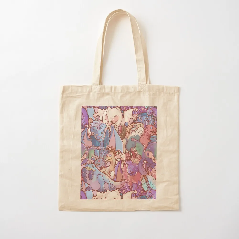 Monster Hunter Babies Tote Bag Women's handbag cute pouch bag Lady bags tote bag custom