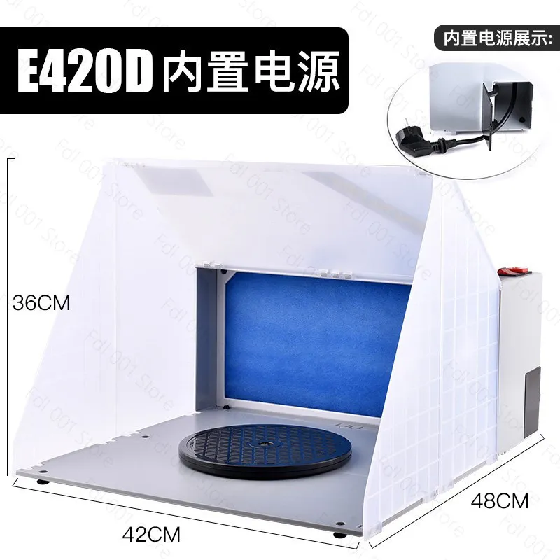 For Hobby Modeling Paint Box Exhaust Fan Filter Airbrushing Art Craft Airbrush Spray Booth