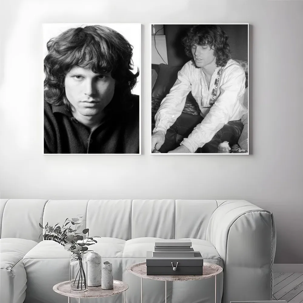 1pc The Doors Jim Morrison Poster artistico autoadesivo adesivo di carta impermeabile Coffee House Bar Room Wall Decor