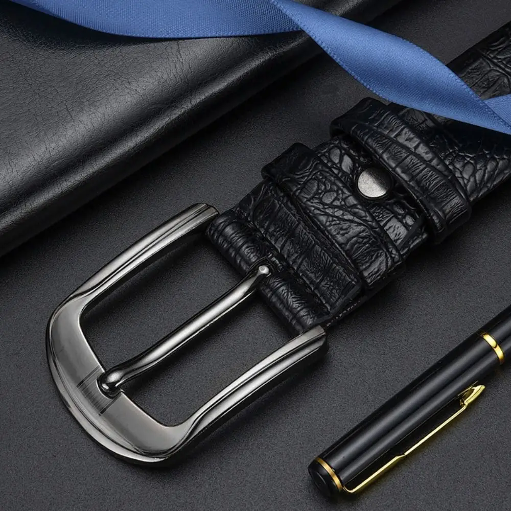 الرجعية التمساح نمط بو حزام جلد تصميم فاخر العلامة التجارية العصرية حزام الخصر حزام الأعمال تنوعا عادية