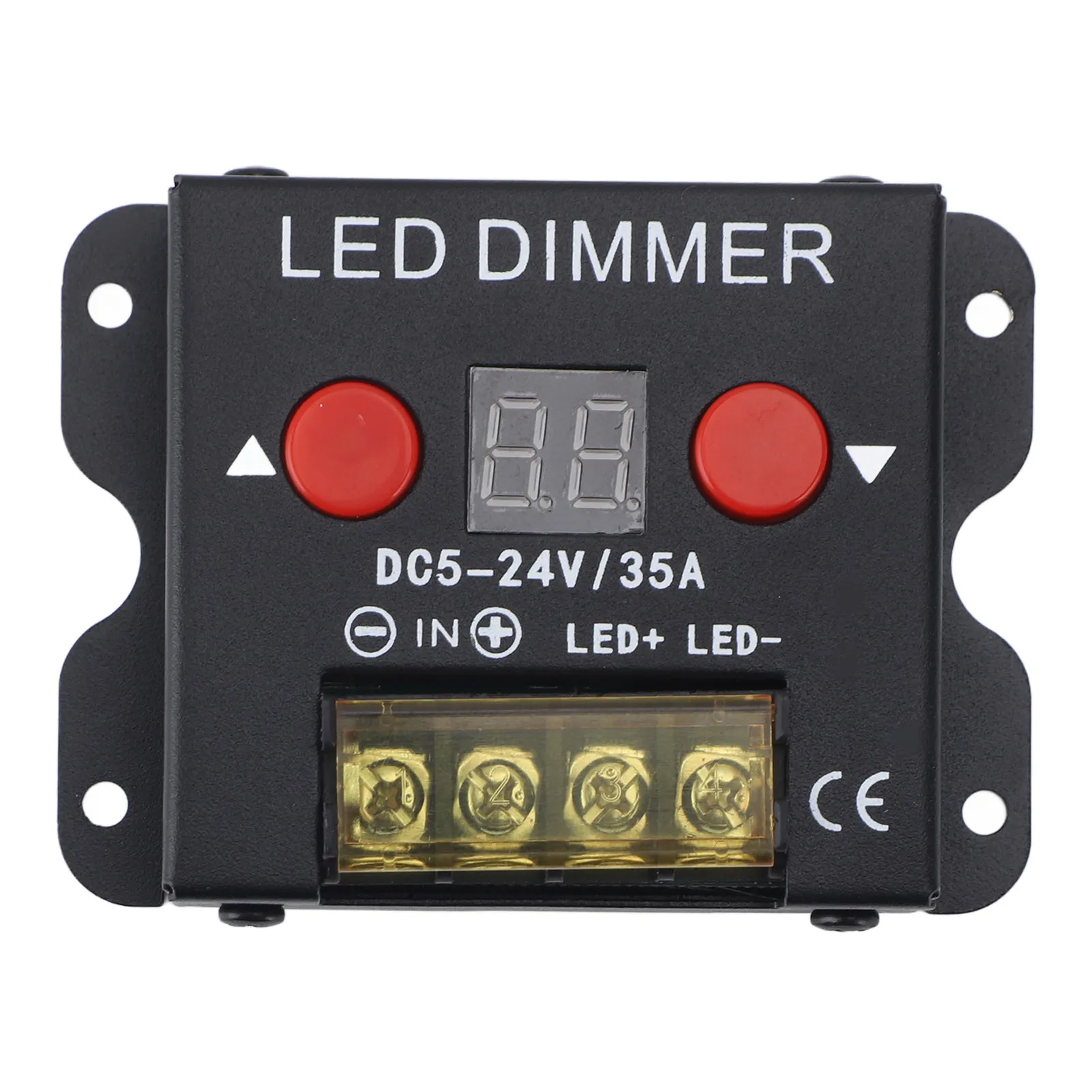 

ZK20 LED Light Strip Dimmer DC 5‑24V 35A PWM Dimming Controller with Digital Display Metal Shell for Home Commercial Use