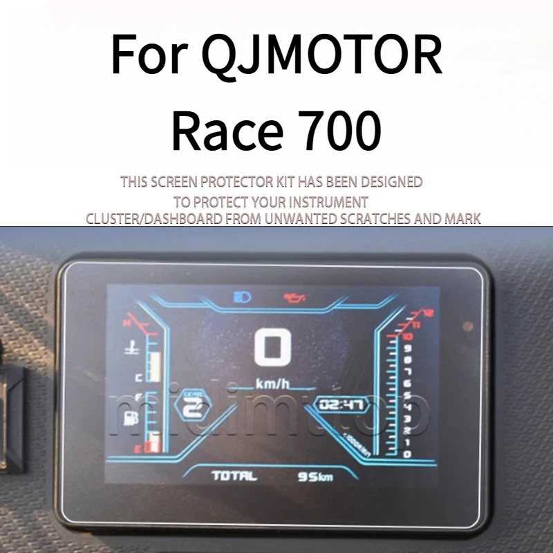 

For QJMOTOR Race 700 Instrument Panel, Transparent Decorative Sticker Resistant To Scratches And Waterproof