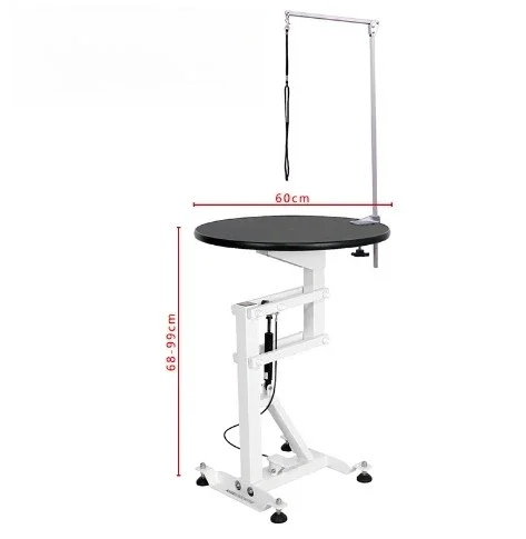 Electrical Round Lighting Table Pet Dog Grooming Table with LED Lighting  Luminous beaut Table