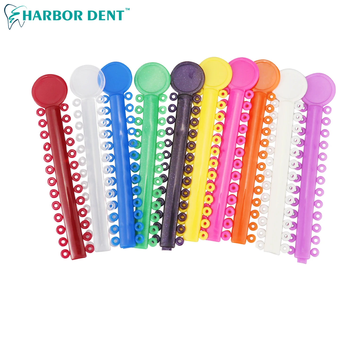 Dental Orthodontics Ligature Ties Ortho Rubber Bands Oral Dentist Tools For TeethDisposable Materials 1 Bag=1040PCS