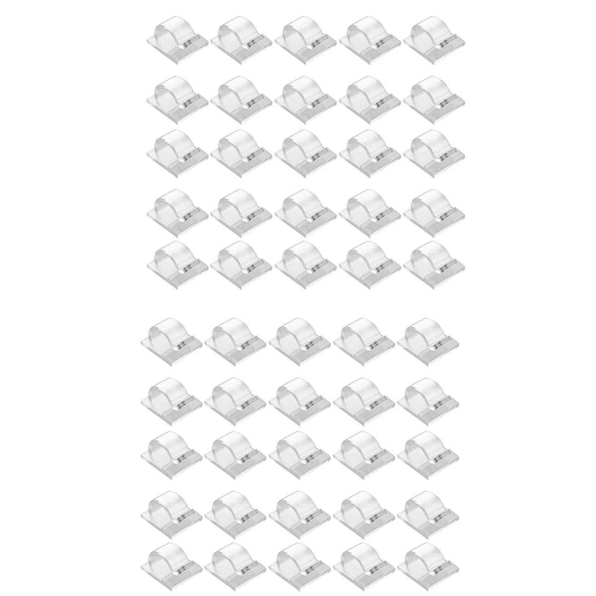 Крючки для наружных гирлянд, зажимы, 50 упаковок зажимов, прозрачный световой крючок с 50 водонепроницаемыми клейкими подложками для лампы HY