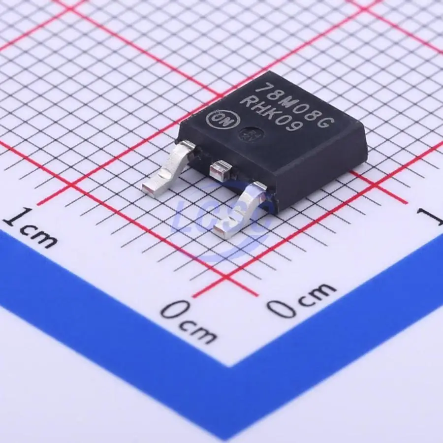 10 szt./Oryginalny regulator napięcia liniowy 78M08G, stabilizator napięcia dodatniego, stały, 1 wyjście, 8V 500mA 56dB 120Hz DPAK MC78M08CDTRKG