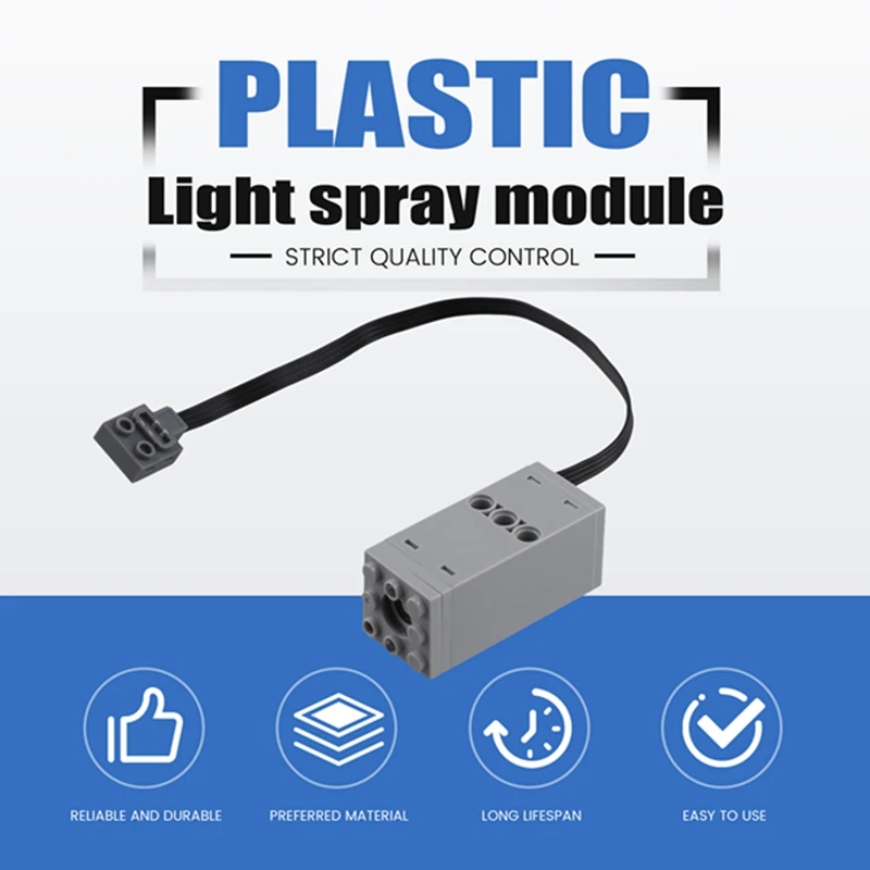 Blöcke Licht Spray Teile Form Für Legoeds Bausteine MOC Zug Auto Teile Motor Modell Retro Dampf Zug Kamin