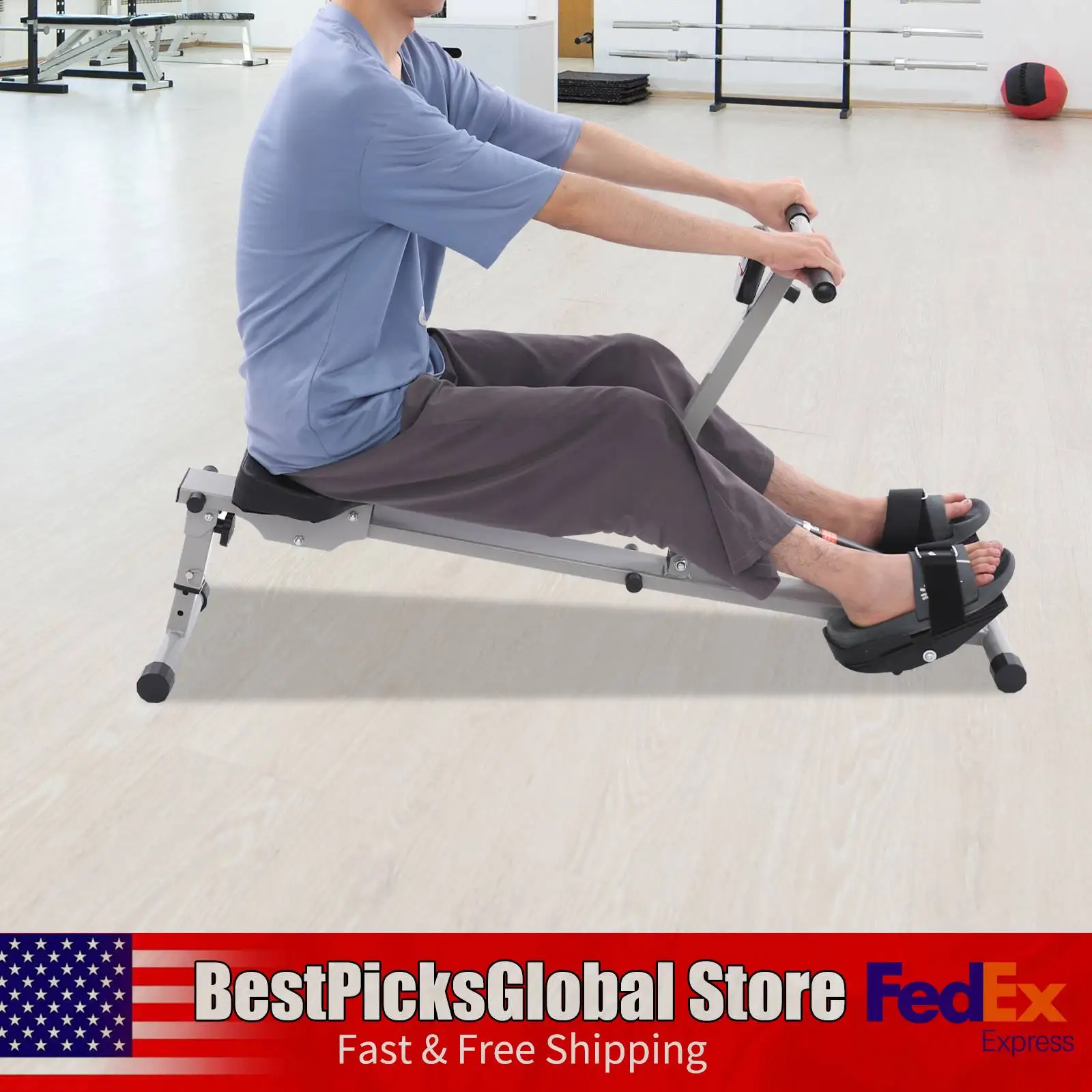 Rowing Machine With… - image