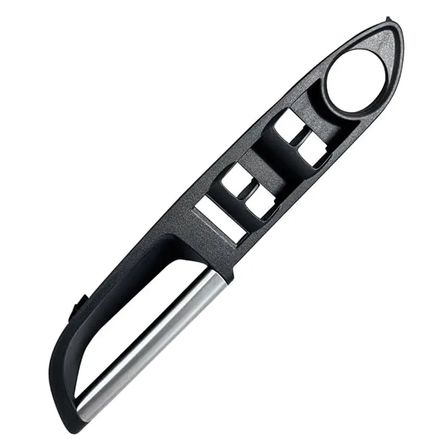Driver Side Power Window Switch Bezel with Silver Pull Handle Molding Compatible with Ford Escape Cmax 20132018 Black