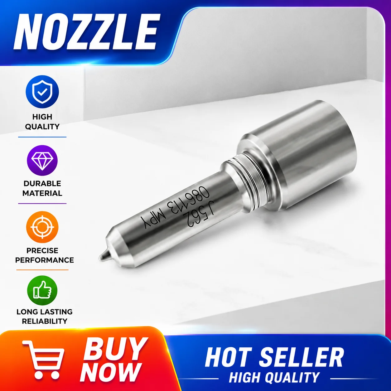 L564PBD L603PBD L555PBD L608PBD L562PBD L617PBD Fuel Spray Euro V Nozzle Pointed Tip Eight-Hole Suitable Engine Parts XF0124