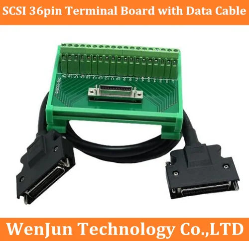 SCSI CN36 36Ppin Terminals Adapter Board with Data Cable 1M/3M/5M SCSI36 36pin Relay Servo module terminal board