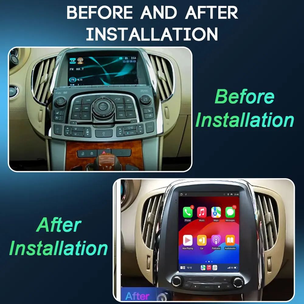 Android 15 Car Radio For Buick Lacrosse GM Alpheon 2009-2012  9.7 inch Carplay Android Auto Multimedia Player Navigation GPS