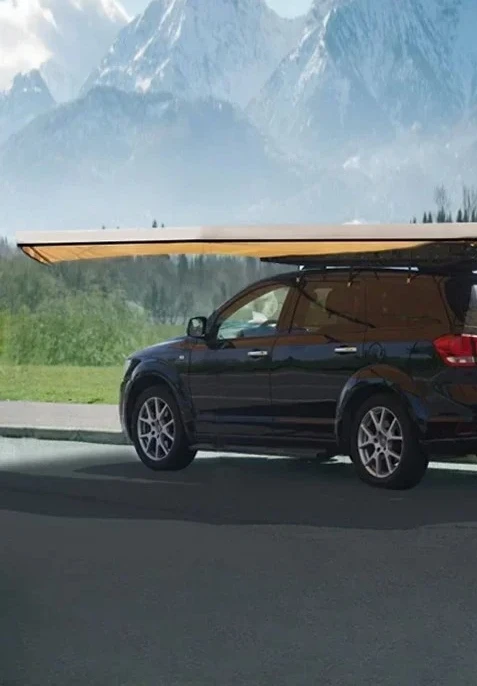 automatic side drive rear camping side tent