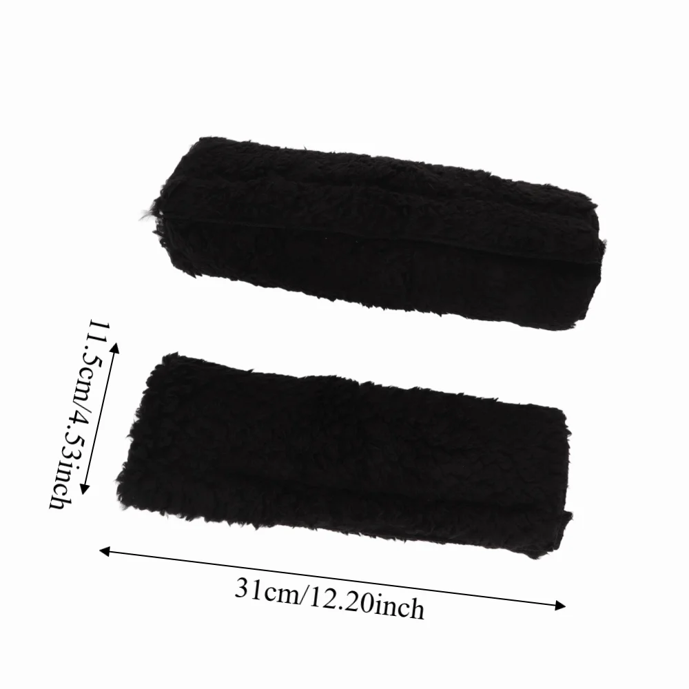 

2Pcs Washable Sherpa Armrest Cover Thickened Non-Slip Wheelchair Accessory Warm Seat Accessory Wheelchair