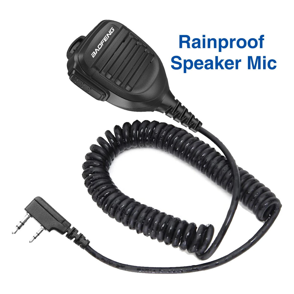 Baofeng Walkie Talkie Speaker Microphone Waterproof Dual PTT Handheld Mic For UV5R UV-21 Pro Two Way Radio QuanSheng UV-K6 UV-K5