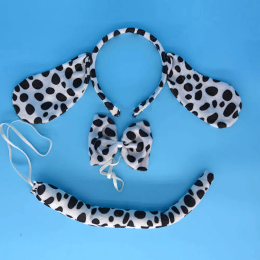 

2pcs Dog Costume Accessories Durable Soft Material Halloween Cosplay Headdress Kids Adults Party Stylish Unique Photos
