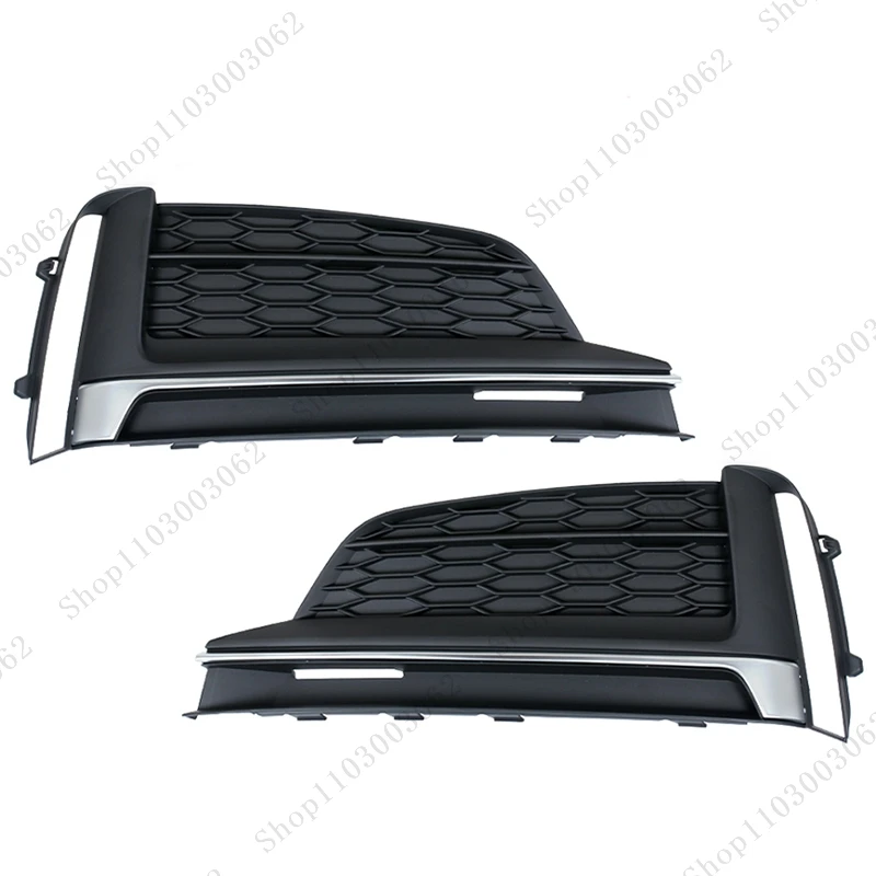 Front Bumper Fog Light Lamp Grille Grill Cover For Audi A5 Sport S5 Sline 2017 2018 2019 8W6807681FRU6 8W6807682FRU6 Car Parts