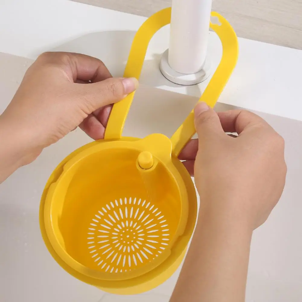 

Kitchen Sink Drain Basket, Corner Food Scrap Collector, Durable Easy-Clean Kitchen Utility for Fruits Vegetables