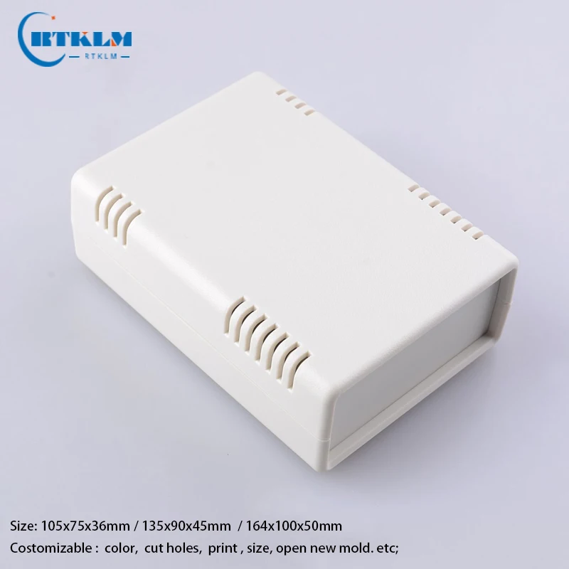 ABS Junction Box DIY Plastic Enclosure Small Desktop Box Black Plastic Housing Electronic Projects Custom Box