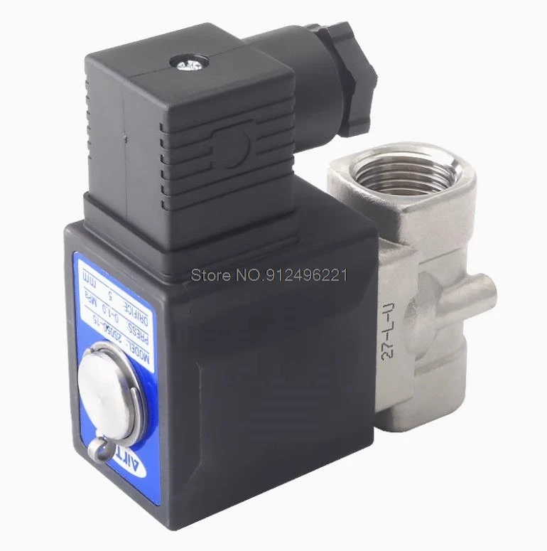 304-ステンレス鋼蒸気高温耐性電磁弁水-2l030-08-2l050-10-15-2l150-200-20-250-25-24v