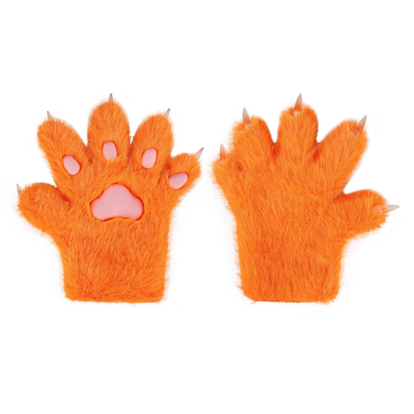 Halloween Cosplay Christmas Cosplay Props Cute Cartoon Animal Paw Plush Finger Gloves Kitten Fox Collection Warm and Practical