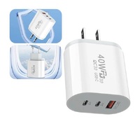 40W 3.0 Usb Fast Charger Type C Quick Charge Charger Adapter For Iphone Samsung Xiaomi Macbook Pd Usb Charger Fast Charging New