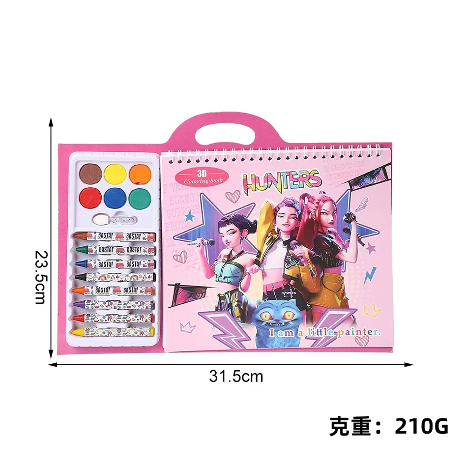 كتاب تلوين Kpop Demon Hunters Rumi Mira Zoey كتاب رسم إبداعي تتبع رسم نسخ صورة لهدايا عيد الميلاد