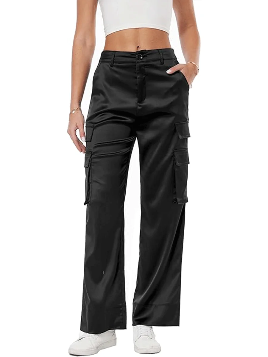 

Женские модные повседневные черные джинсы со средней посадкой, прямые брюки, карманы, осенние новые поступления, подходят для всех сезонов