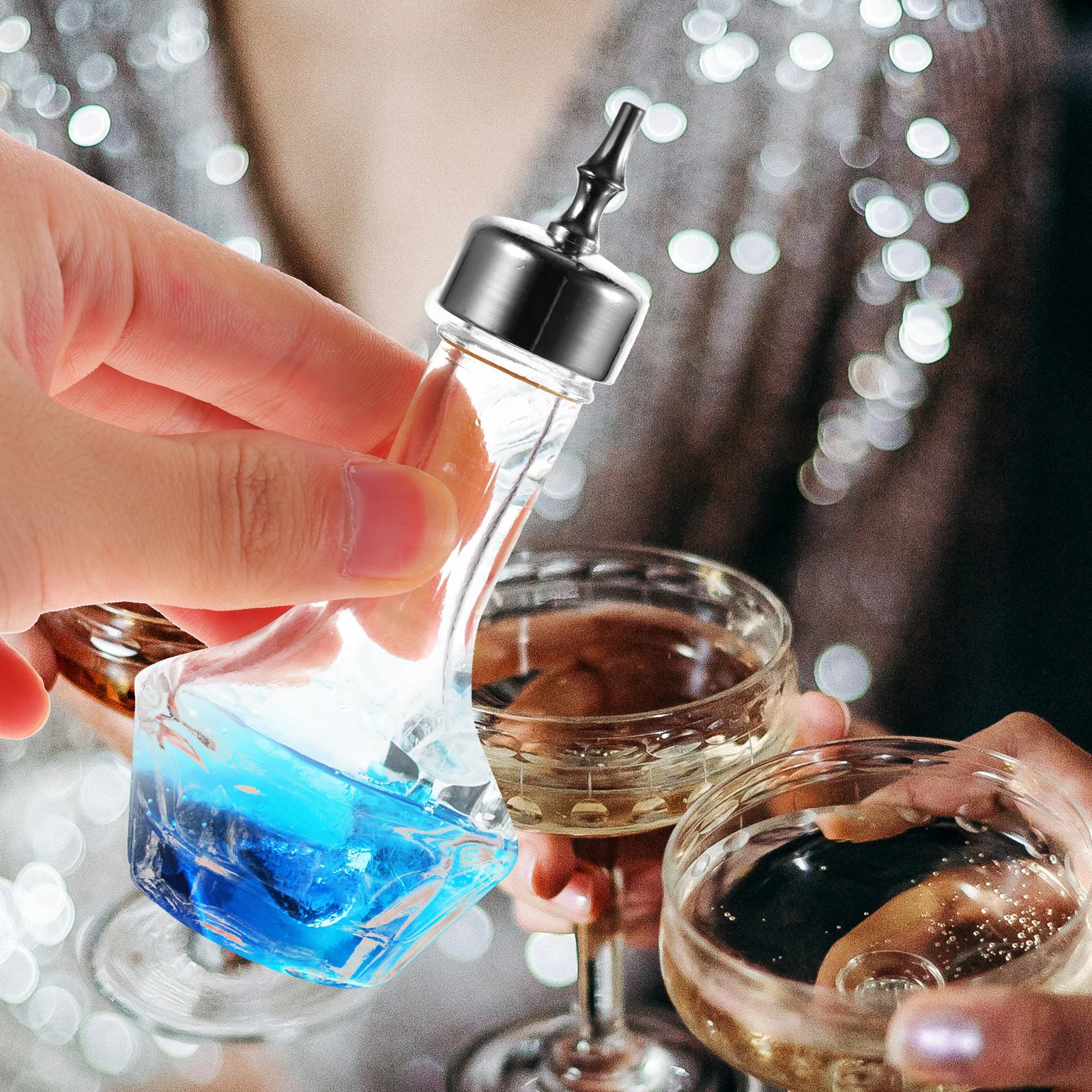 

Glass Vintage Bitters Bottle Japanese Style Portable Cocktail Dasher Bar Bitter Dispenser Bartender Bitters Bottle