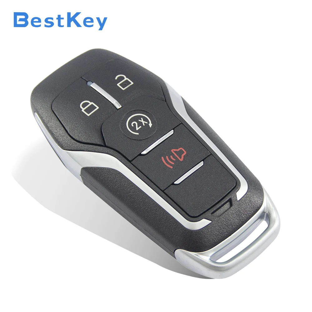 Best Key FCC M3N‑A2C31243300 PN 164‑R8140 164‑R8108 4 Button Smart Key 902MHz ID49 Chip for 2016‑2017 Ford Explorer Lincoln MKC