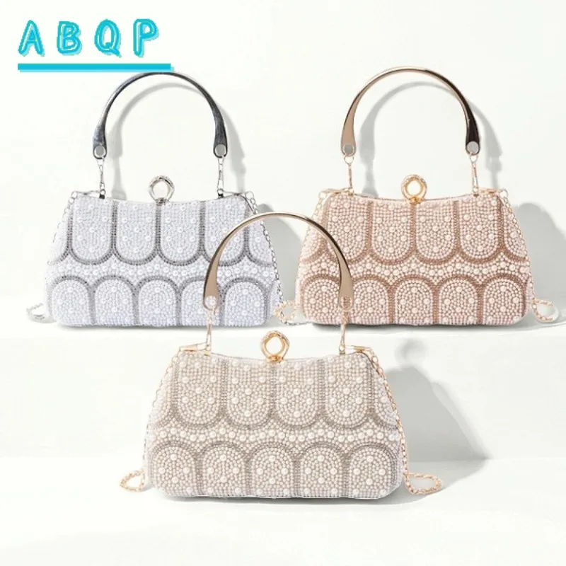 New Dinner Handbag Luxury Brand Pearl Style Dinner Party Handbag Fashion Trend Women's Shoulder Crossbody Bag High Quality