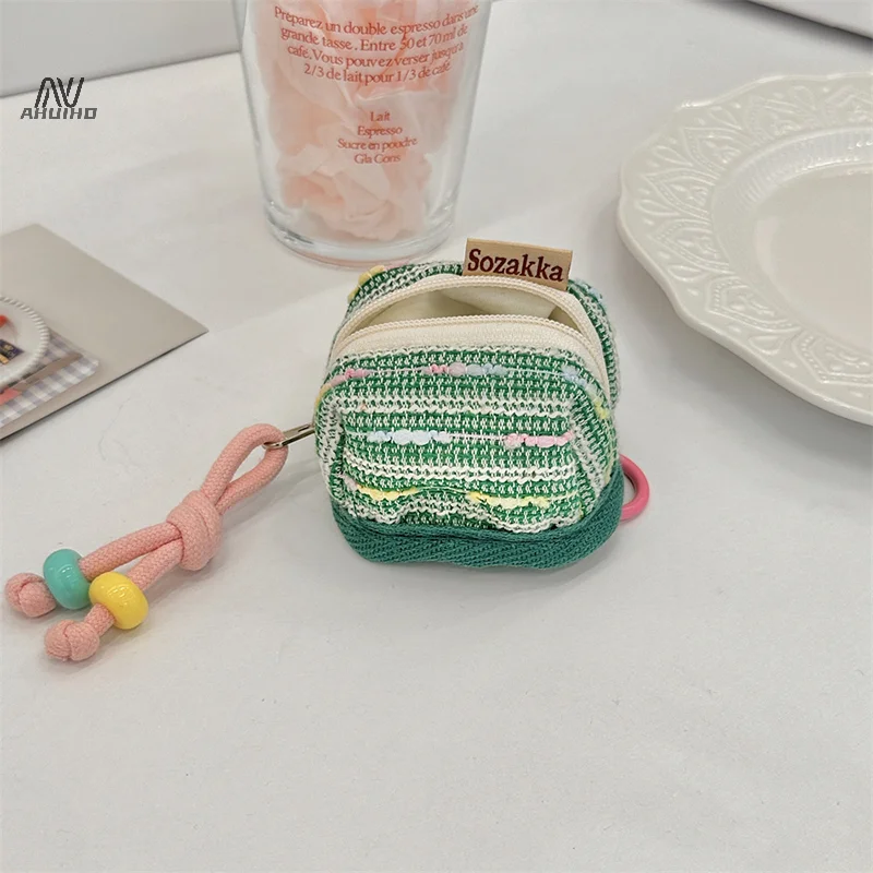 1PC Cute And Portable Coin Purse Wireless Bluetooth Earphone Protective Case Wallet