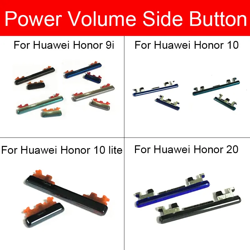 Power Volume Button Flex Ribbon Cable For Huawei Honor 9i 10 20 Lite Up Down Audio Control Button Replacement Repair Parts