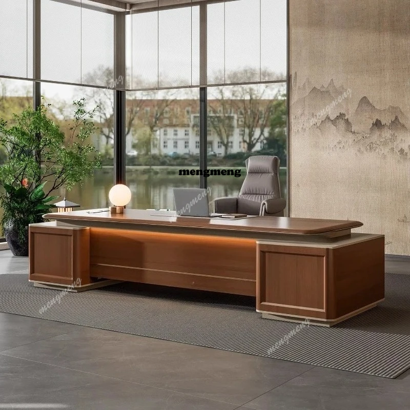 H132 modern Executive  Work Desk Table Organizer L Shape Luxury Manager computer Desk standing Gaming tables Office Desk Corner