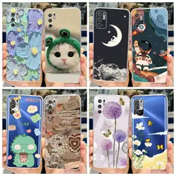 For Xiaomi Redmi Note 10 5G Case New Fashion Painted Cover Clear Silicone Soft TPU Phone Case For Redmi Note 10T Note10 5G Shell