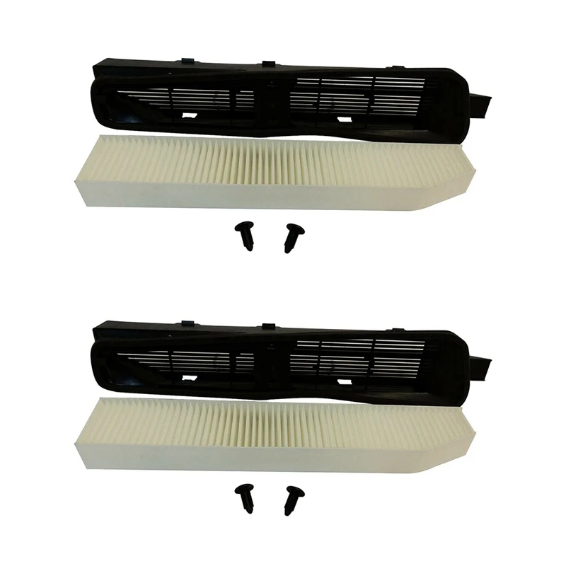 2X Cabin Air Housing And Filter Kit 82208300 Fit For Jeep Grand Cherokee 1999-2010