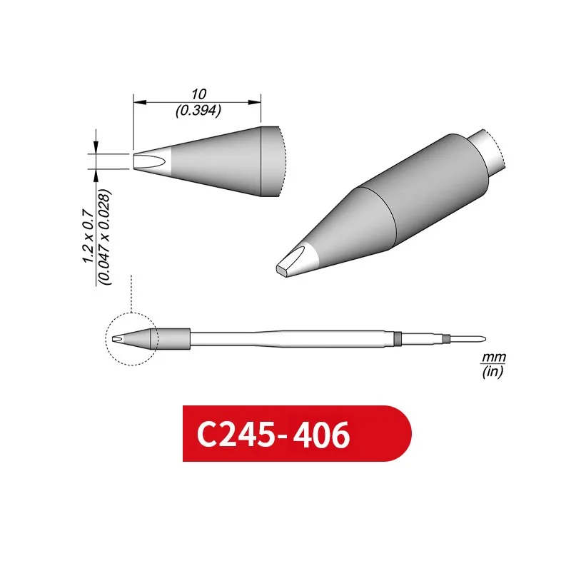 

C245-406 наконечники пайки для JBC SUGON AIFEN T245 ручка/ручка контроля температуры