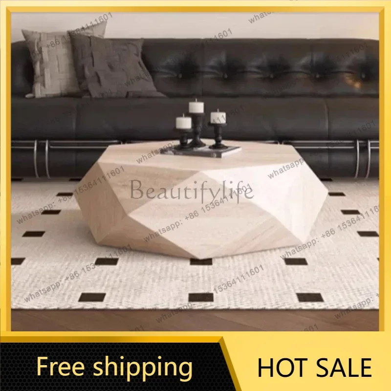 XX.Italian Aesthetic Coffee Table Minimalist Designaccessories Luxury Side Table Art Standing Modern Clearmesas Bajas Furniture