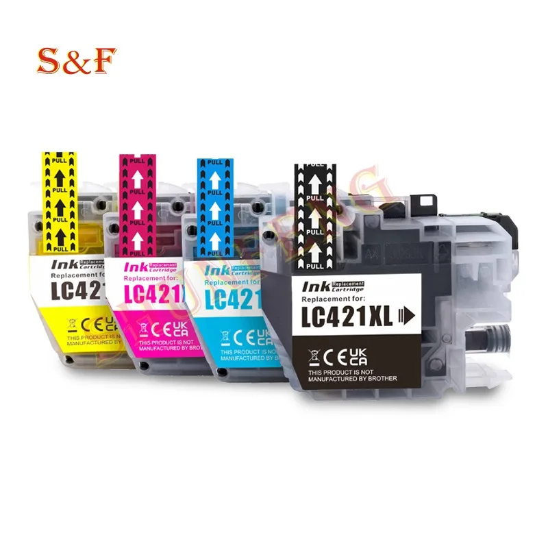 LC421XL High Capacity Ink Cartridge for Brother DCP-J1050DW MFC-J1010DW DCP-J1140DW J1050DW J1010DW J1140DW