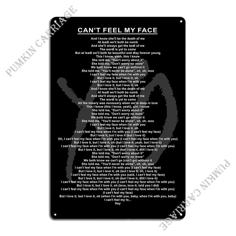 Lyric Music Diapers Metal Plaque Poster Party Home Garage Design Design Tin Sign Poster