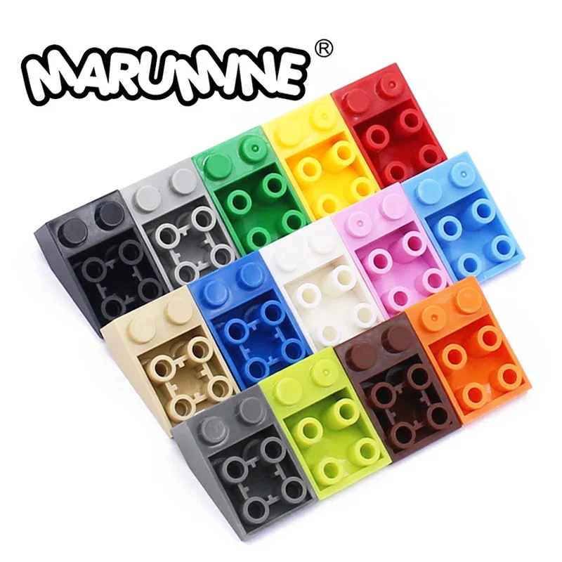 

Marumine 2x3 Inverted Slope MOC Build Brick Parts 30PCS Classic Create Bulk Building Blocks Compatible with 3747 Accessories Toy