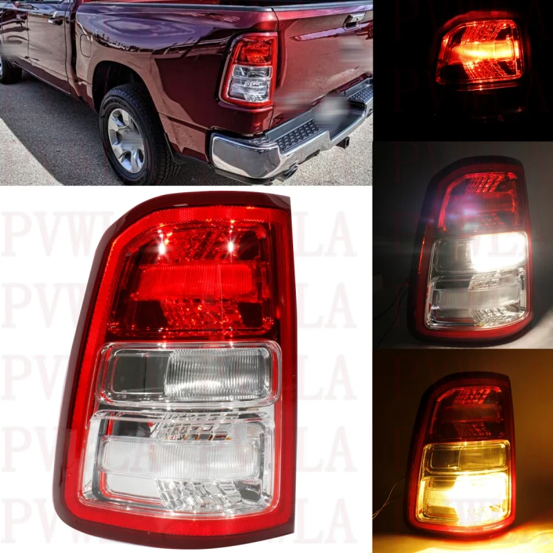 Left Side Tail Light Rear Lamp With Halogen Bulbs 55112989AE/CH2800221 For Dodge Ram 1500 2019 2020 2021