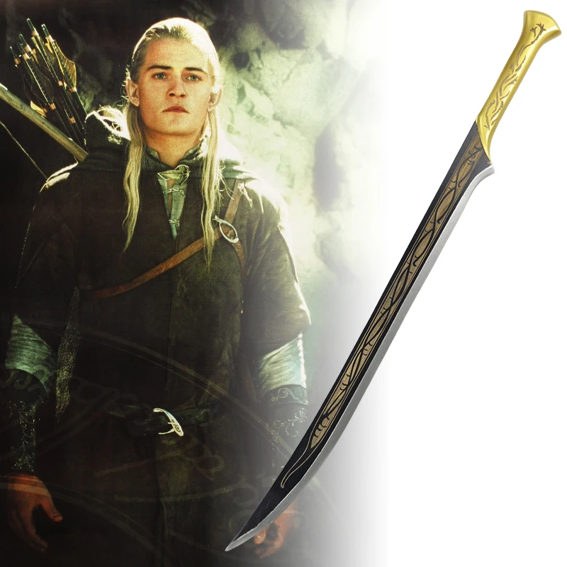 

97cm Ring Baggins Katana Aragorn Narthil Medieval Sword Anime Cosplay Prop Ninja Knife Real Japanese Katana Samurai Sabre Toy