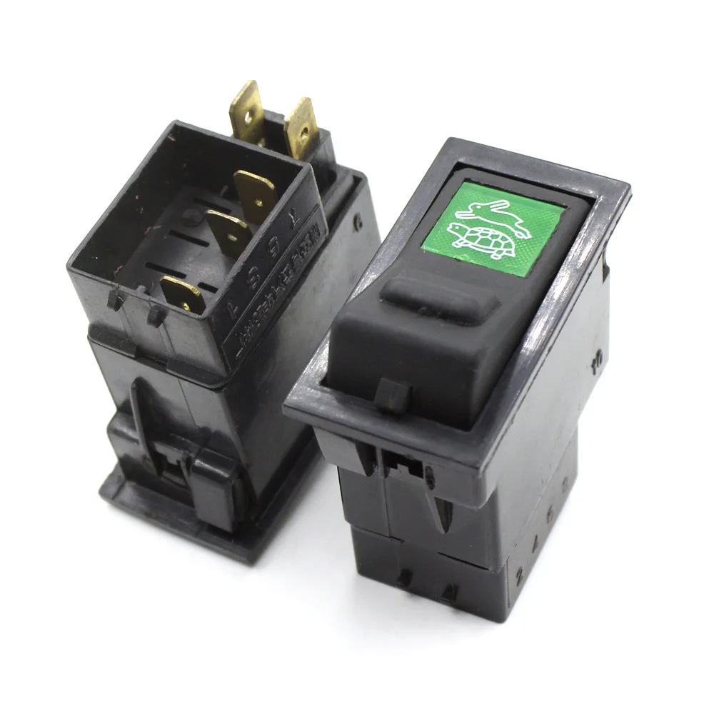 1PC Fast/Slow Turtle and Rabbit Logo with Lock Switch Button Control