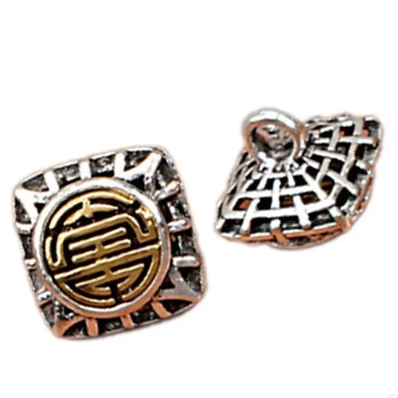 Elegant Hollowed Buckle Metal Metal แกะสลักและการออกแบบแบบดั้งเดิมสำหรับ Cheongsam Tangsuit เครื่องประดับเครื่องแต่งกายทำด้วยมือ