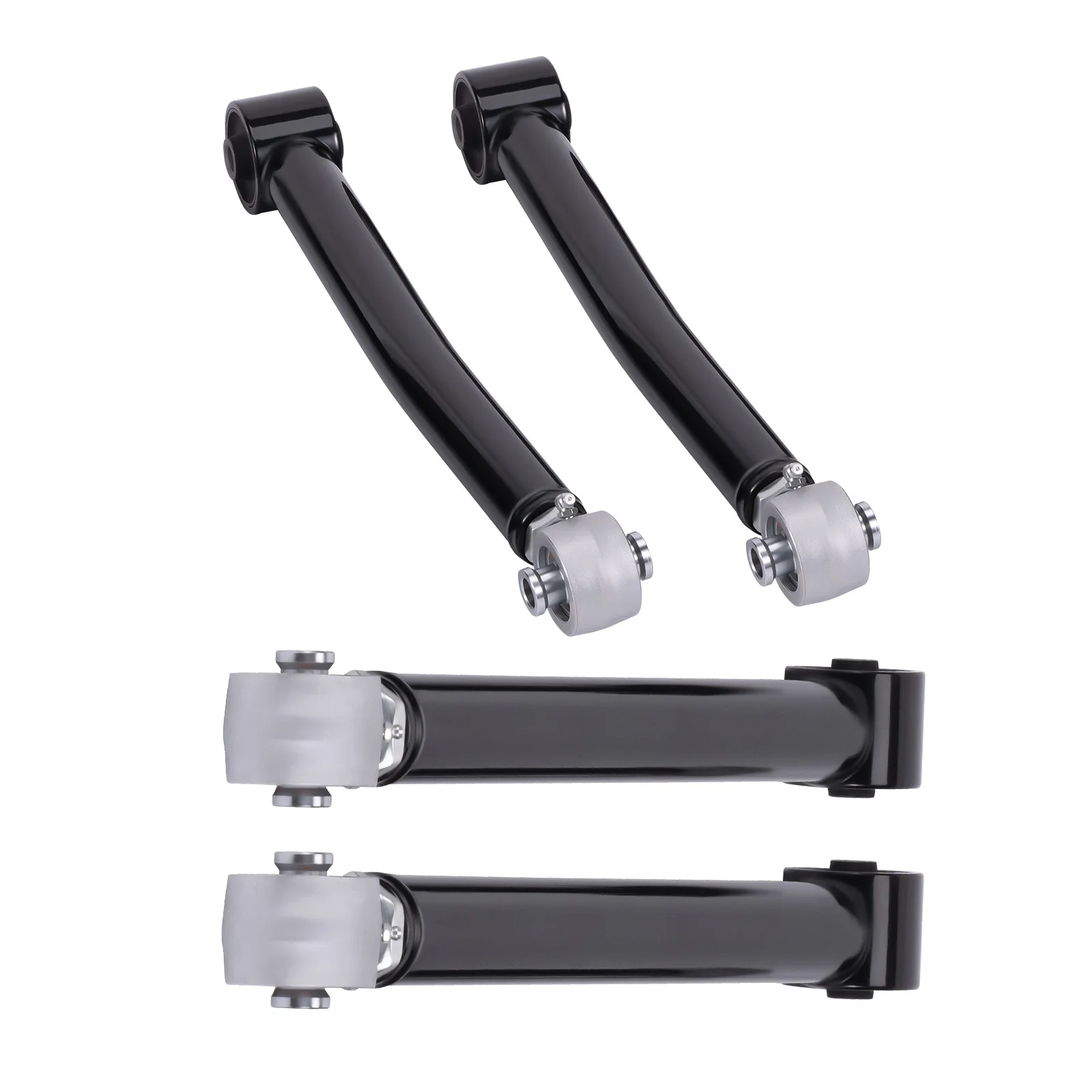 2* Upper & 2* Lower Adjustable Rear Control Arms For Jeep Wrangler JK 2007-2018