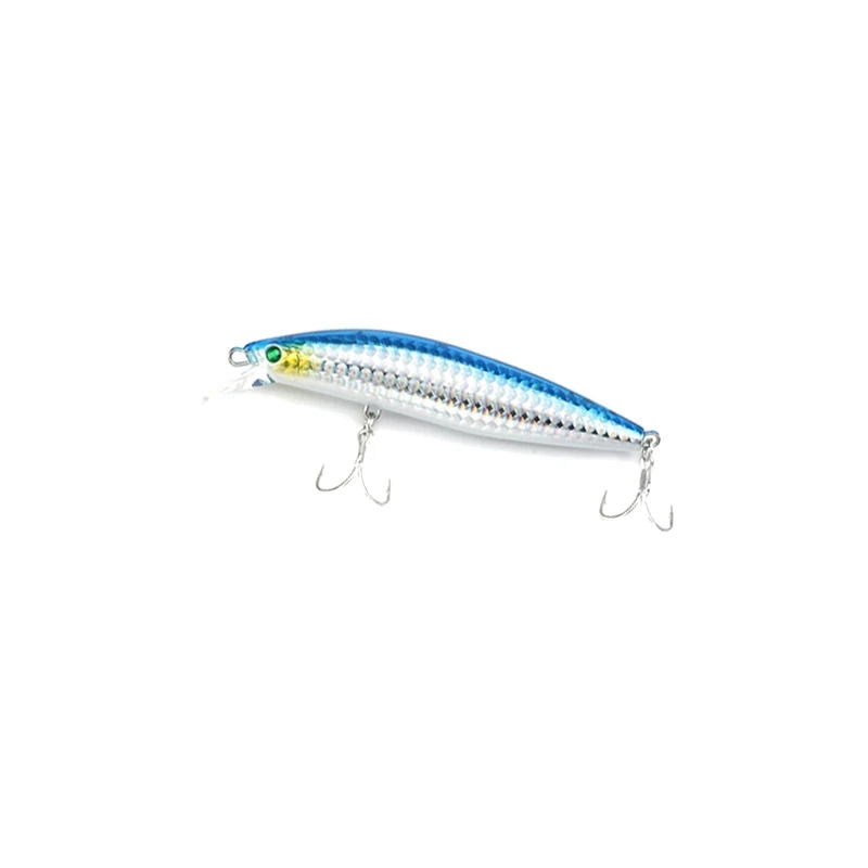 

LUTAC Minnow 100mm 17g 6Colors Spring System Floating 1.0m 3D Fish Eye Fishing Hook