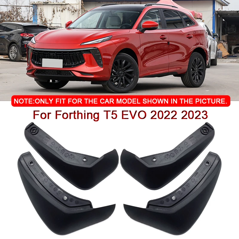 

For Forthing T5 EVO 2022 2023 Car Styling ABS Car Mud Flaps Splash Guard Mudguards MudFlaps Front Rear Fender Auto Accessories