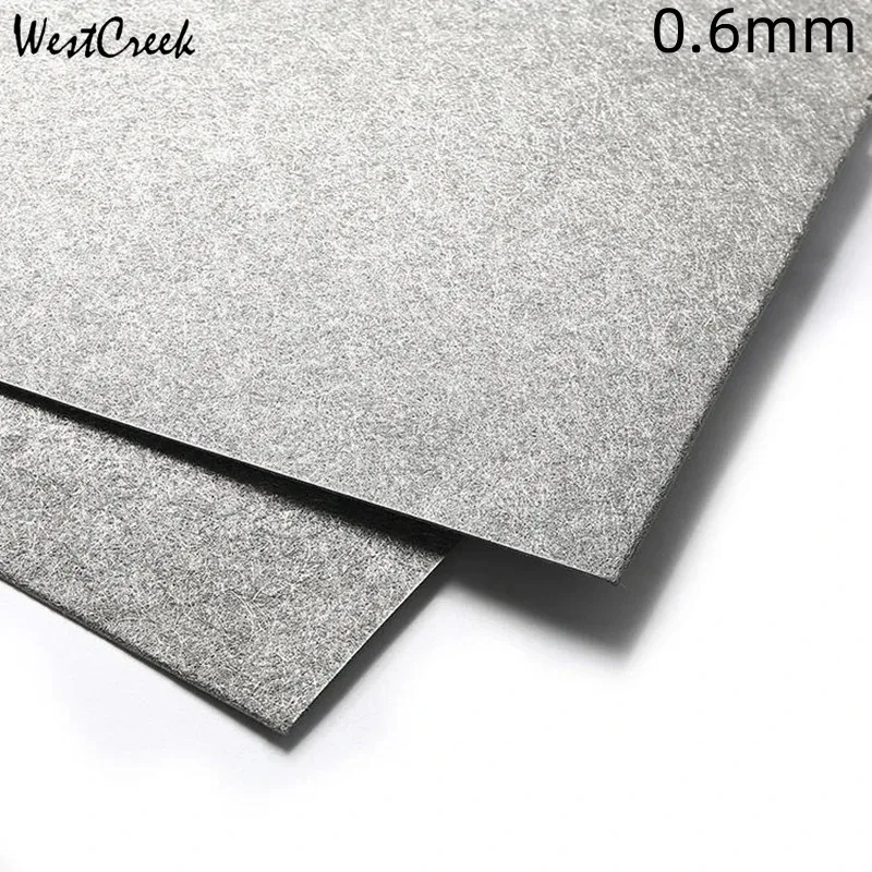 WESTCREEK 100mmx100mmx0.40mm 0.80mm Titanium Fiber Paper Gas Diffusion Layer Fiber Sintered Ti Felt  for Fuel Cell Research