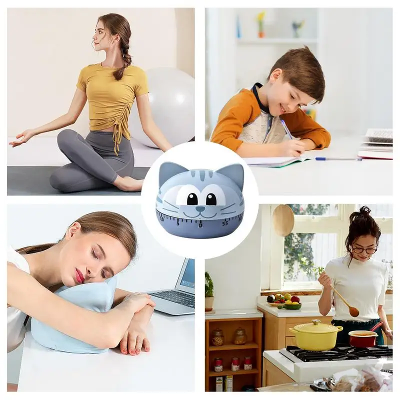 Animal Timer Digital Kitchen Countdown Clock Cooking Timekeeper Kitchen Reminder Countdown Timer Manual Cartoon Tool Lovely